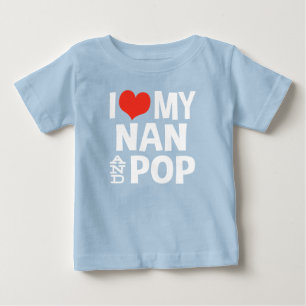 I Kärlek My Nan och Pop Tee Shirt