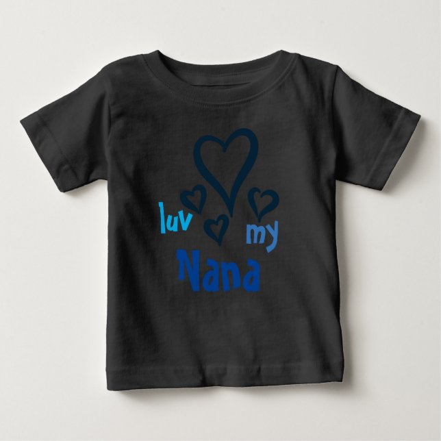 I Kärlek My Nana Baby T-shirt (Framsida)
