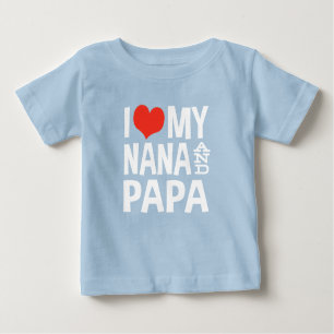 I Kärlek My Nana och Pappa Tröja