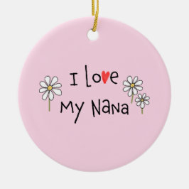 I Kärlek My Nana Photo Ceramic Ornament