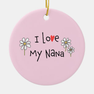 I Kärlek My Nana Photo Ceramic Ornamic Julgransprydnad Keramik