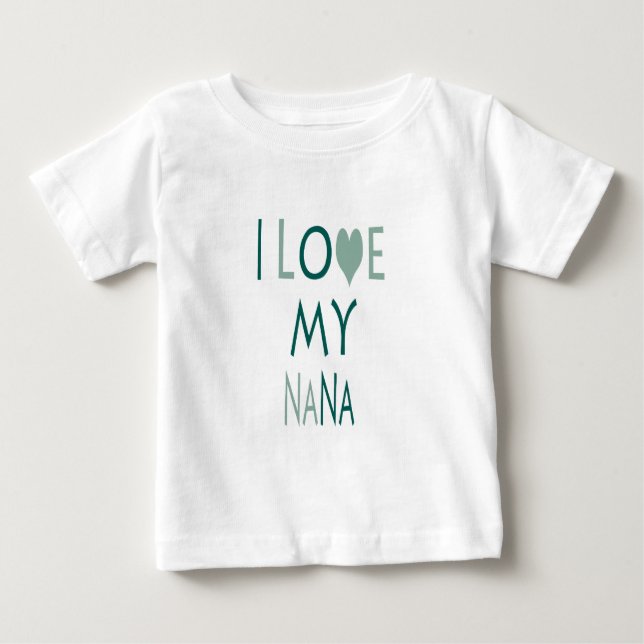 I Kärlek My Nana Småbarn Tee (Framsida)