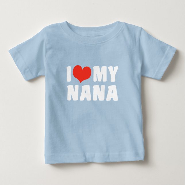 I Kärlek My Nana T Shirt (Framsida)