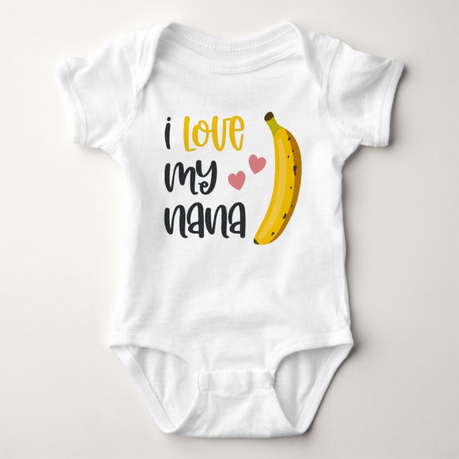 I Kärlek My Nana T Shirt (Framsida)