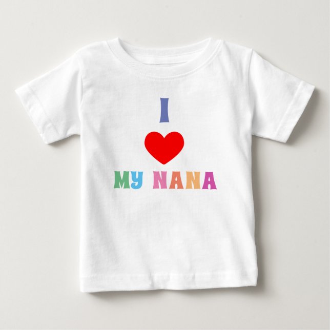 I Kärlek My Nana T Shirt (Framsida)