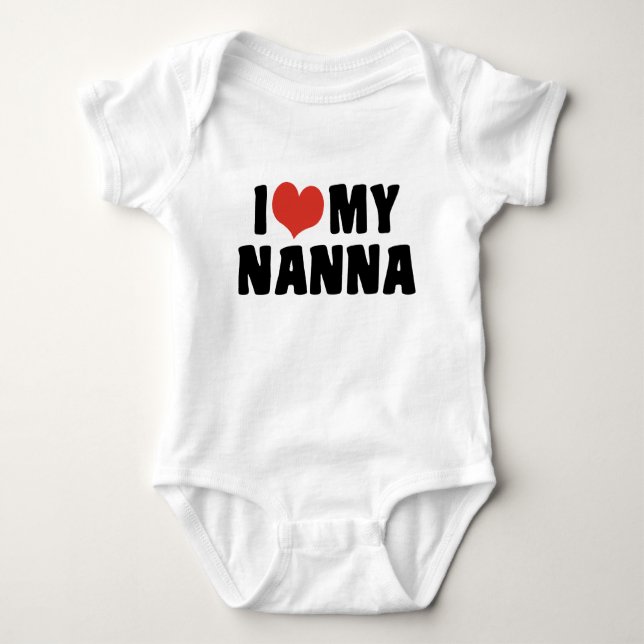 I Kärlek My Nanna T-shirt (Framsida)