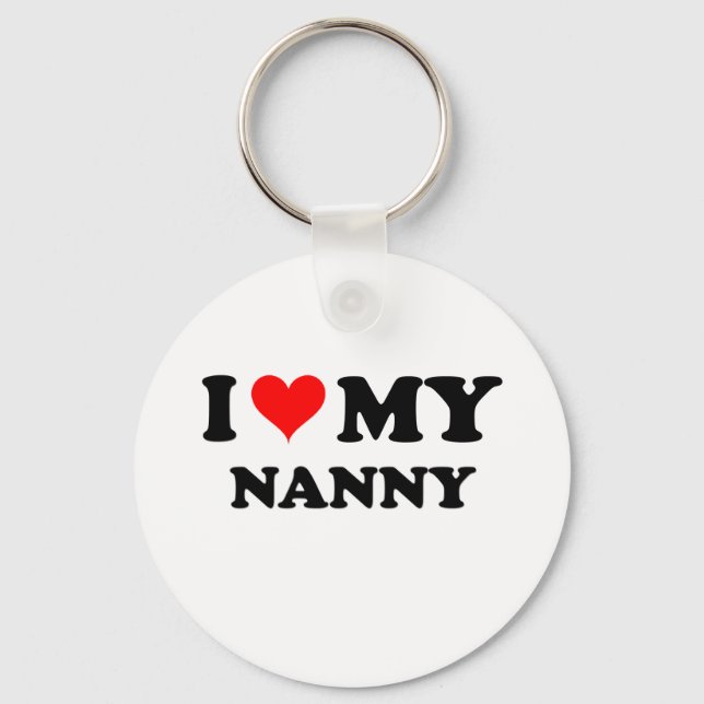 I Kärlek My Nanny Nyckelring (Framsida)