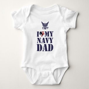 I KÄRLEK MY NAVY PAPPA T SHIRT