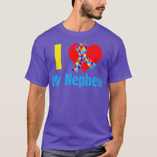 I Kärlek My Nephew Autism T Shirt