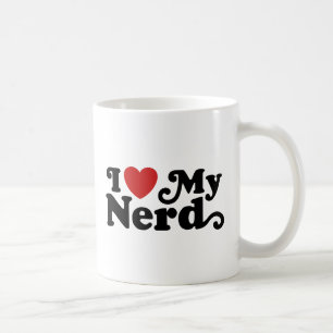 I Kärlek My Nerd Kaffemugg