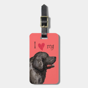 I Kärlek my Newfoundland Bagagebricka