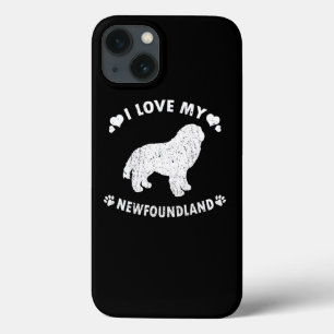 I Kärlek My Newfoundland Puppy Hund Gift Idea