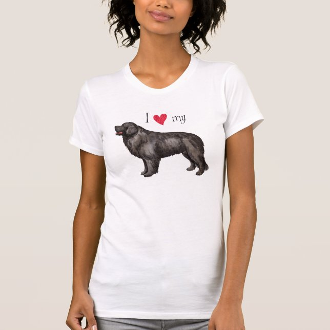 I Kärlek my Newfoundland Tröja (Framsida)