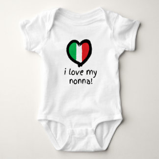 I Kärlek My Nonna Italiana Baby Bodydräkt Shirt T