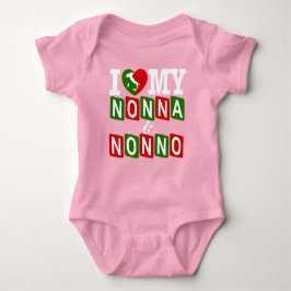 I Kärlek My Nonna & Nonno Baby T-Shirt