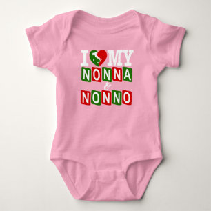 I Kärlek My Nonna & Nonno Baby T-Shirt