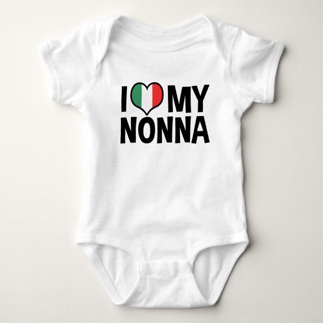 I Kärlek My Nonna T-shirt (Framsida)