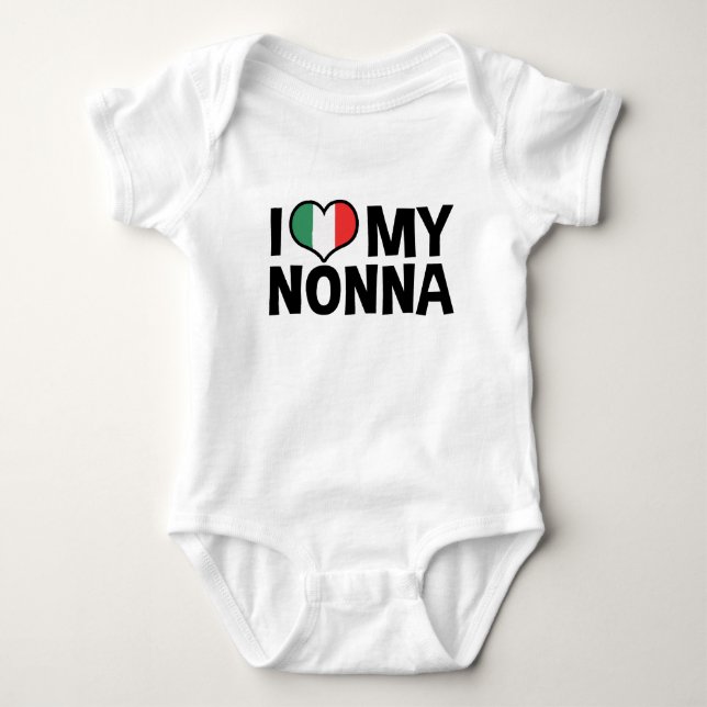I Kärlek My Nonna Tee Shirt (Framsida)