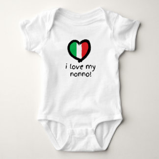 I Kärlek My Nonno Italiana Baby Bodykostyt Shirt T Shirt
