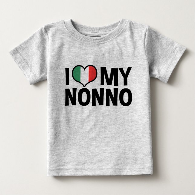 I Kärlek My Nonno T-shirt (Framsida)