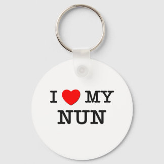 I Kärlek My NUN Nyckelring