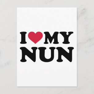 I kärlek my Nun Vykort
