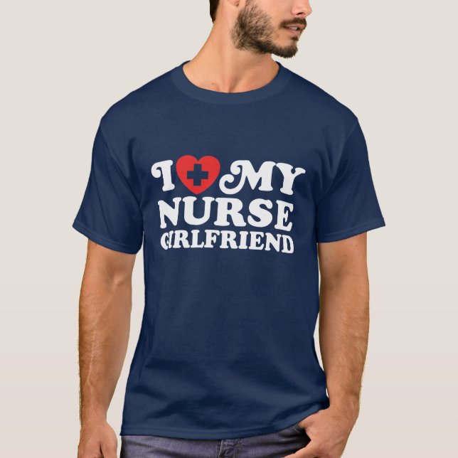 I Kärlek My Nurse Girlkompis T-shirt (Framsida)