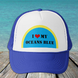 I Kärlek My Oceans Blue - Planet Truckerkeps