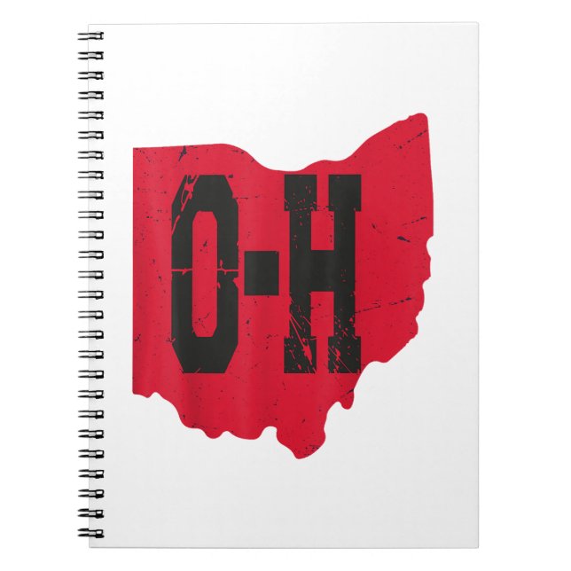 I Kärlek My Ohio Home Script Ohio Buckeye State Anteckningsbok (Framsidan)