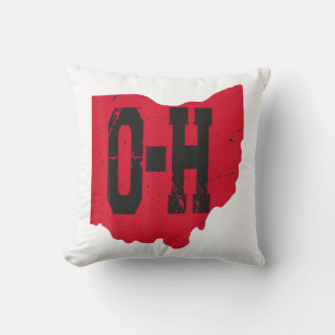 I Kärlek My Ohio Home Script Ohio Buckeye State Kudde