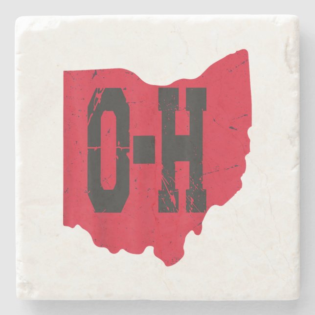 I Kärlek My Ohio Home Script Ohio Buckeye State Stenunderlägg (Framsidan)