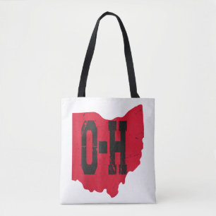 I Kärlek My Ohio Home Script Ohio Buckeye State Tygkasse