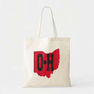 I Kärlek My Ohio Home Script Ohio Buckeye State Tygkasse