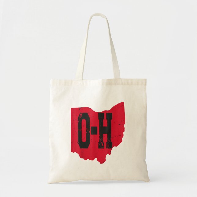 I Kärlek My Ohio Home Script Ohio Buckeye State Tygkasse (Framsidan)
