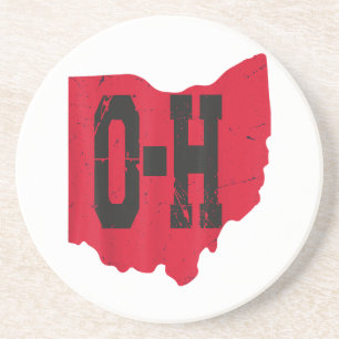 I Kärlek My Ohio Home Script Ohio Buckeye State Underlägg