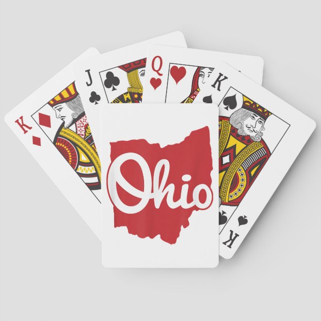I Kärlek My Ohio Home Script Ohio Casinokort (Baksidan)