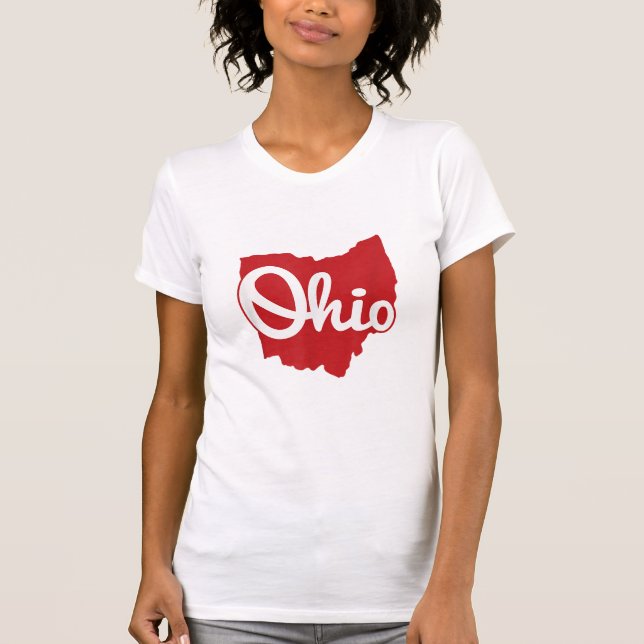 I Kärlek My Ohio Home Script Ohio T Shirt (Framsida)