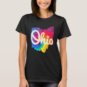 I Kärlek My Ohio Home Script Tie Dye Ohio T Shirt