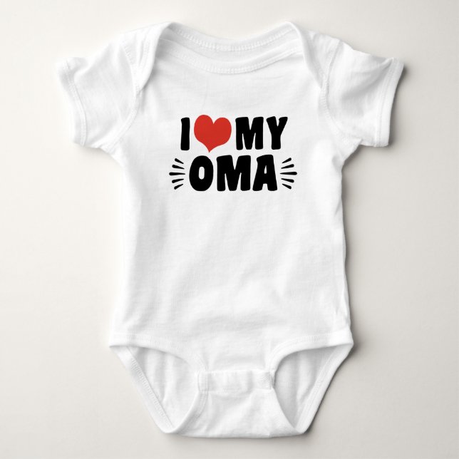 I kärlek My Oma T-shirt (Framsida)