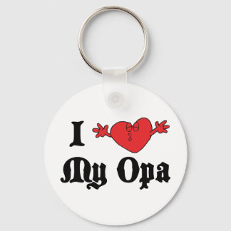 I Kärlek My Opa Nyckelring
