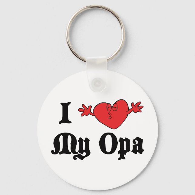 I Kärlek My Opa Nyckelring (Framsida)