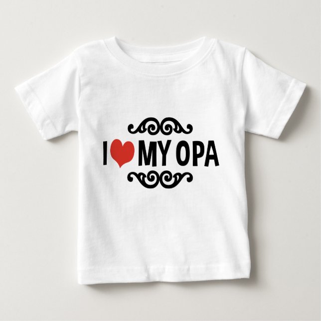 I Kärlek my Opa T-shirt (Framsida)