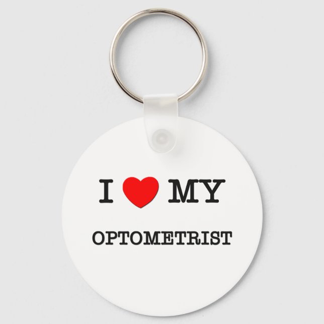 I Kärlek My OPTOMETRIST Nyckelring (Framsida)