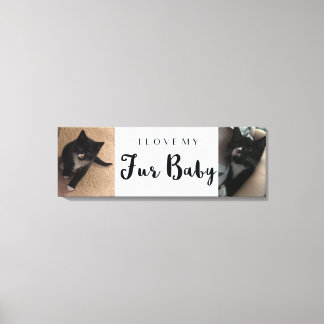 I Kärlek My Päls Baby Anpassningsbar Photo Collage Canvastryck