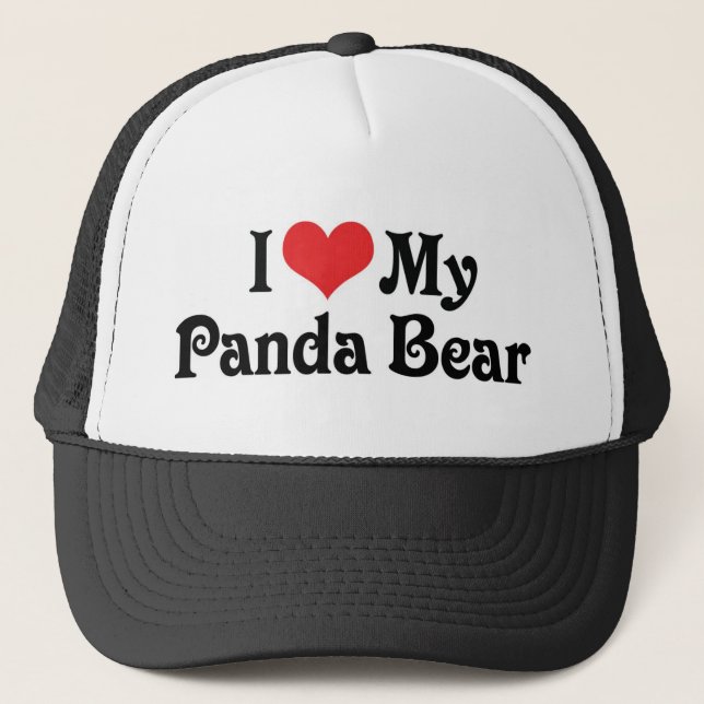 I Kärlek My Panda Bear Keps (Framsida)