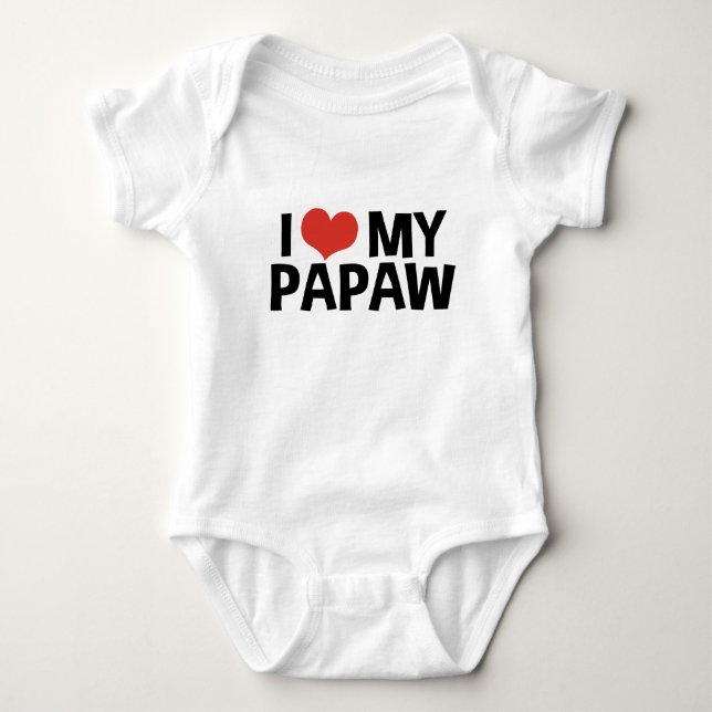 I Kärlek My Papaw Tröja (Framsida)