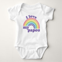 I Kärlek My Papou - Cute Rainbow