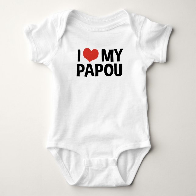 I Kärlek My Papou Tee (Framsida)