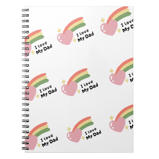 I Kärlek My Pappa Anteckningsbok (Framsidan)