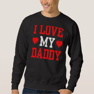 I Kärlek My pappa Far Pappa Ord Fars dag Pa Lång Ärmad Tröja